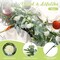 1 Pcs 6 ft Artificial Flower Garland with Chrysanthemum and Eucalyptus 22 Inch White Floral Summer Garland for Wedding Porch Stair Table Centerpieces Baby Shower Birthday Decor